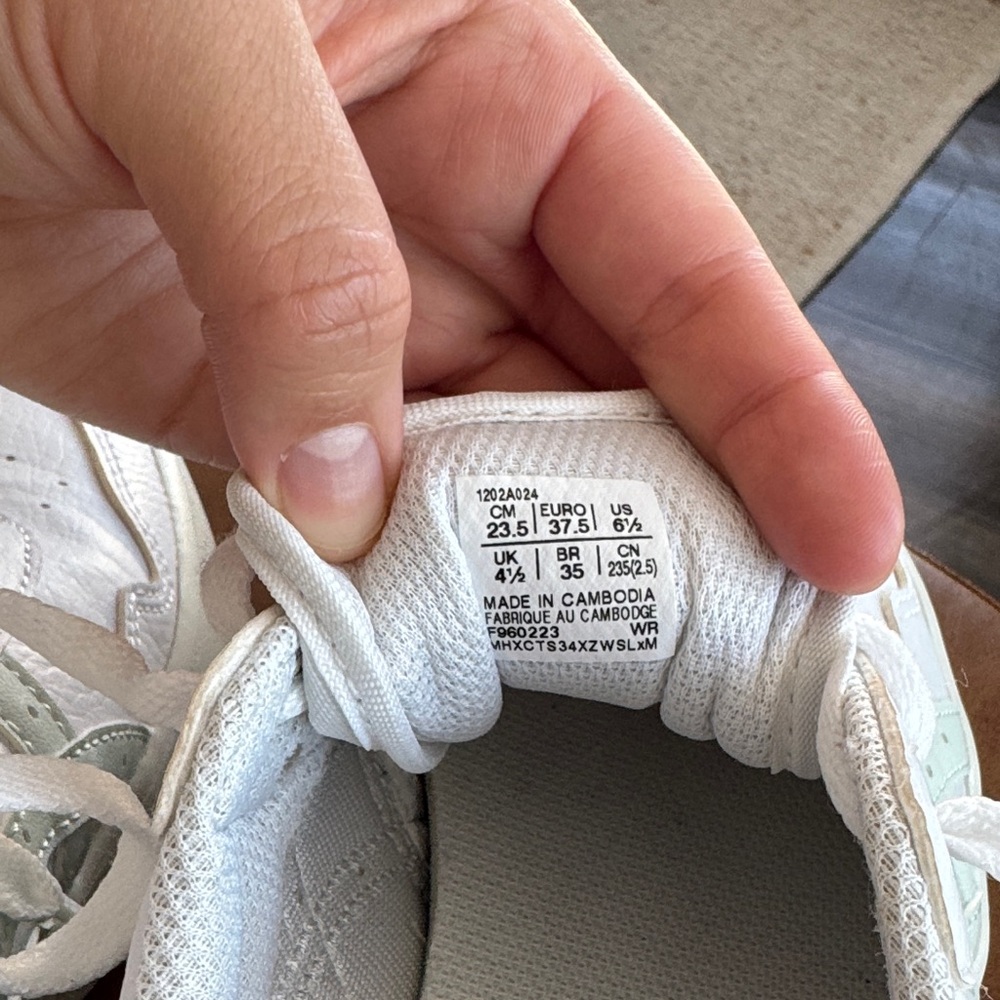 ASICS Women's JAPAN S PF White/Lichen Rock Platform Sneakers - Picture 6 of 7
